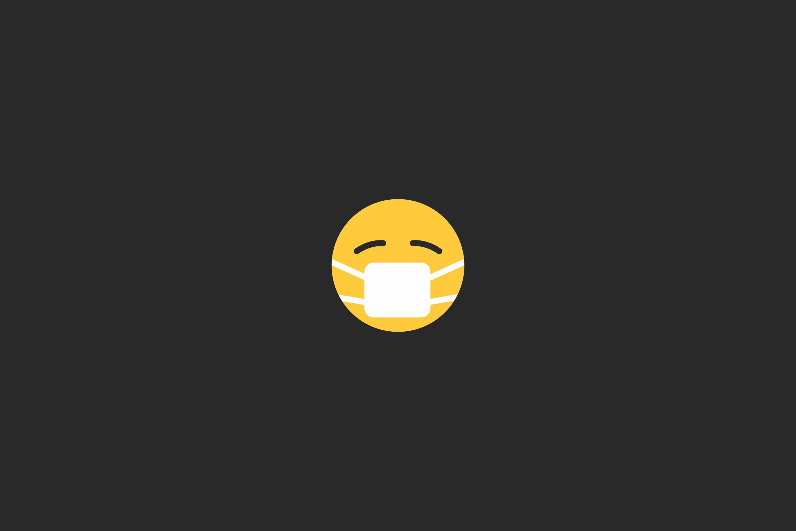 smiley emoji with mask